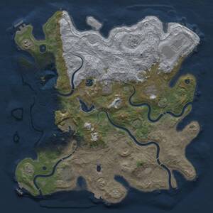 Thumbnail Rust Map: Procedural Map, Size: 4250, Seed: 365720007, 16 Monuments