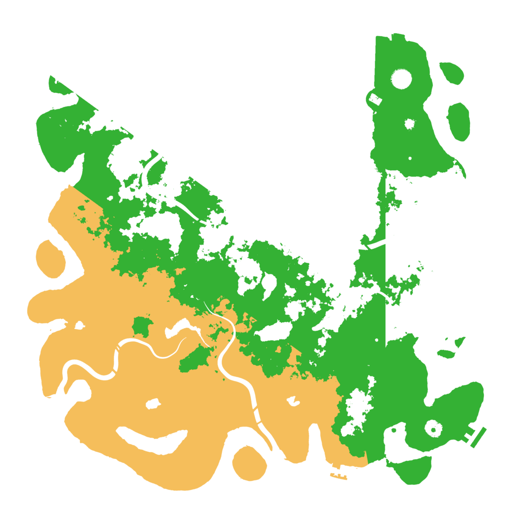 Biome Rust Map: Procedural Map, Size: 4500, Seed: 1618266787