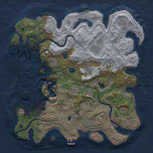 Thumbnail Rust Map: Procedural Map, Size: 4250, Seed: 807169479, 17 Monuments