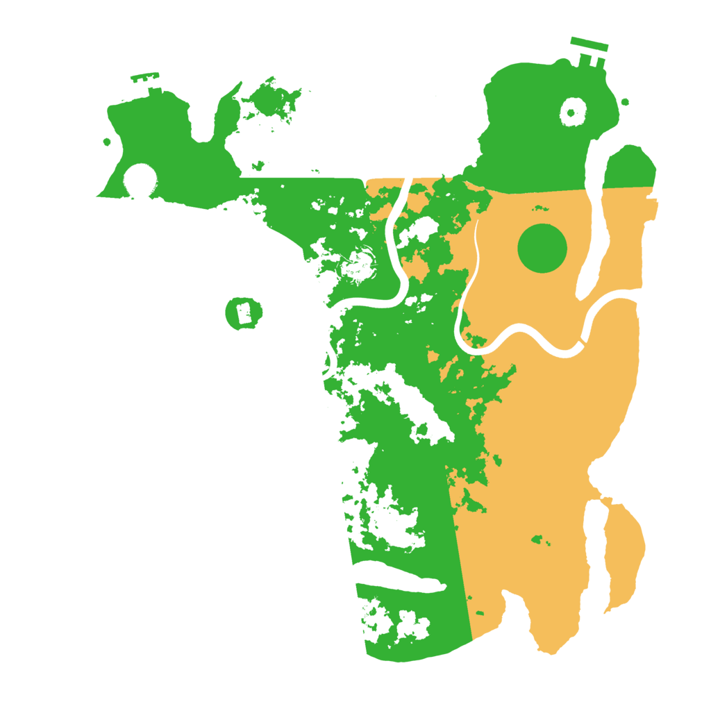 Biome Rust Map: Procedural Map, Size: 3800, Seed: 376939032