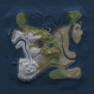 Thumbnail Rust Map: Procedural Map, Size: 2500, Seed: 812929480, 6 Monuments