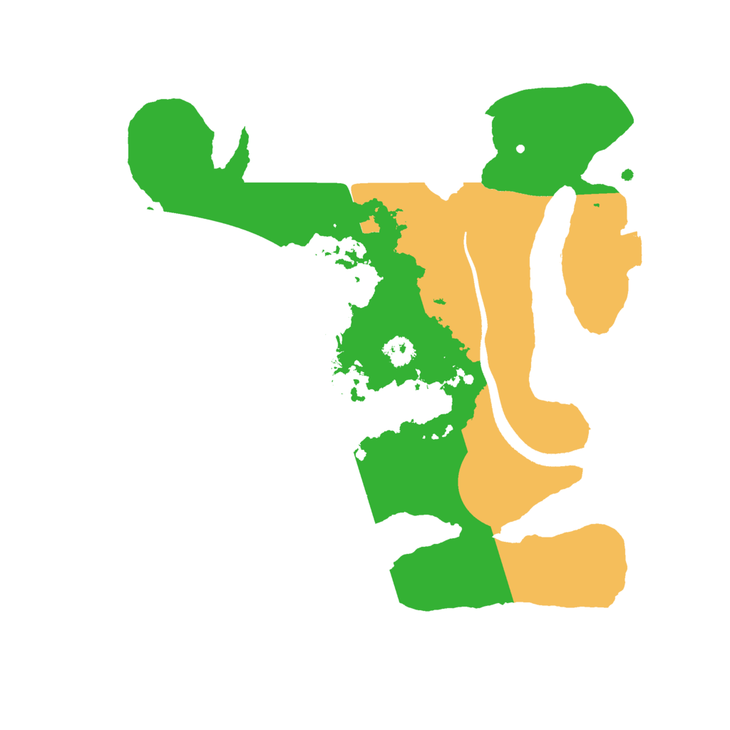 Biome Rust Map: Procedural Map, Size: 2500, Seed: 812929480