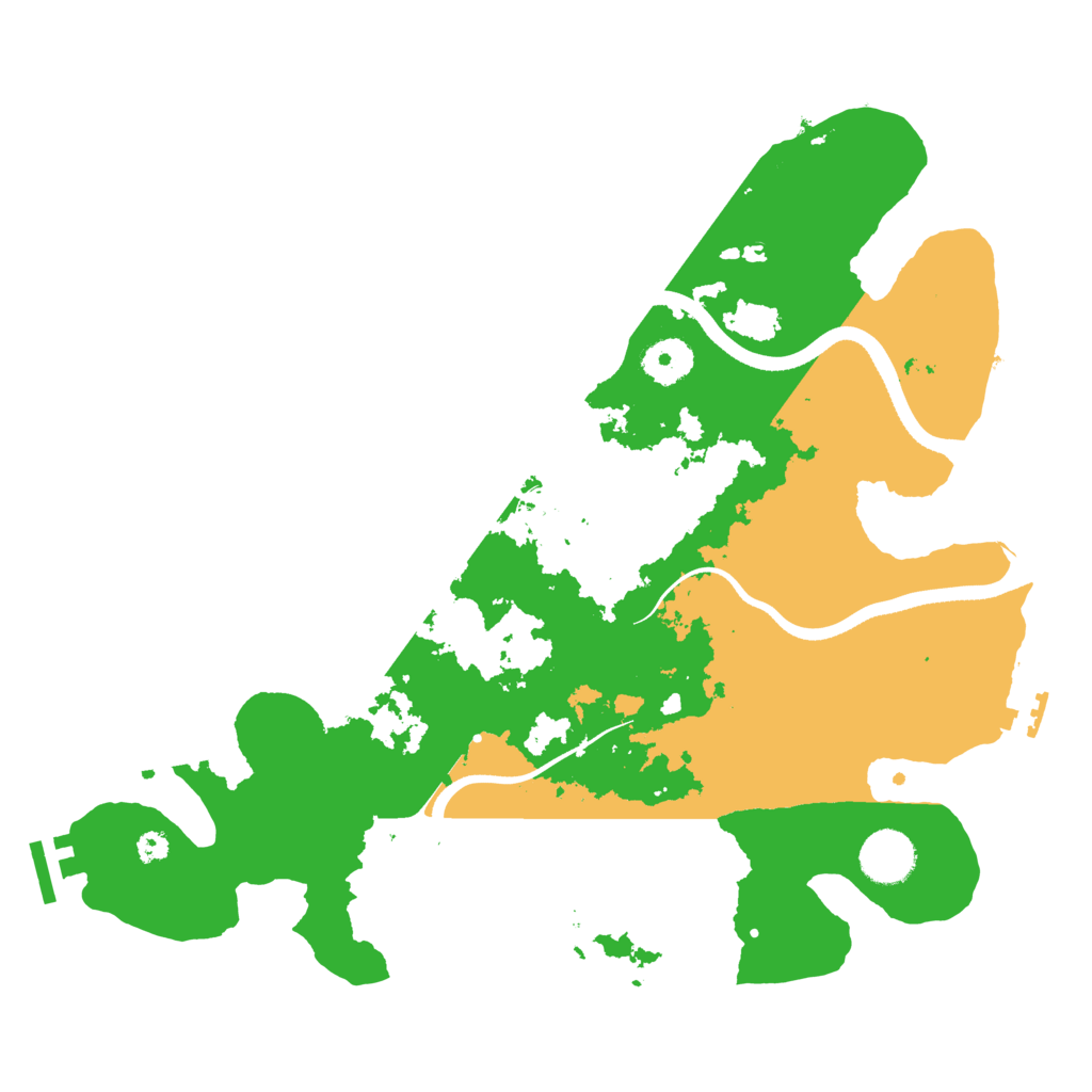 Biome Rust Map: Procedural Map, Size: 3500, Seed: 214165784