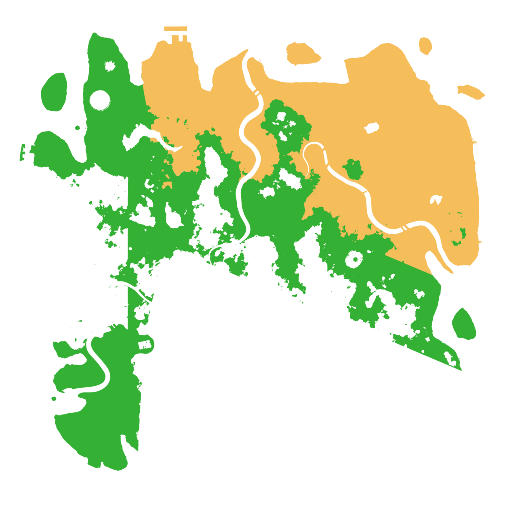 Biome Rust Map: Procedural Map, Size: 4500, Seed: 37543