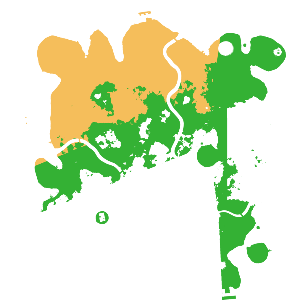 Biome Rust Map: Procedural Map, Size: 3750, Seed: 291393
