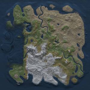 Thumbnail Rust Map: Procedural Map, Size: 5000, Seed: 1456247081, 17 Monuments