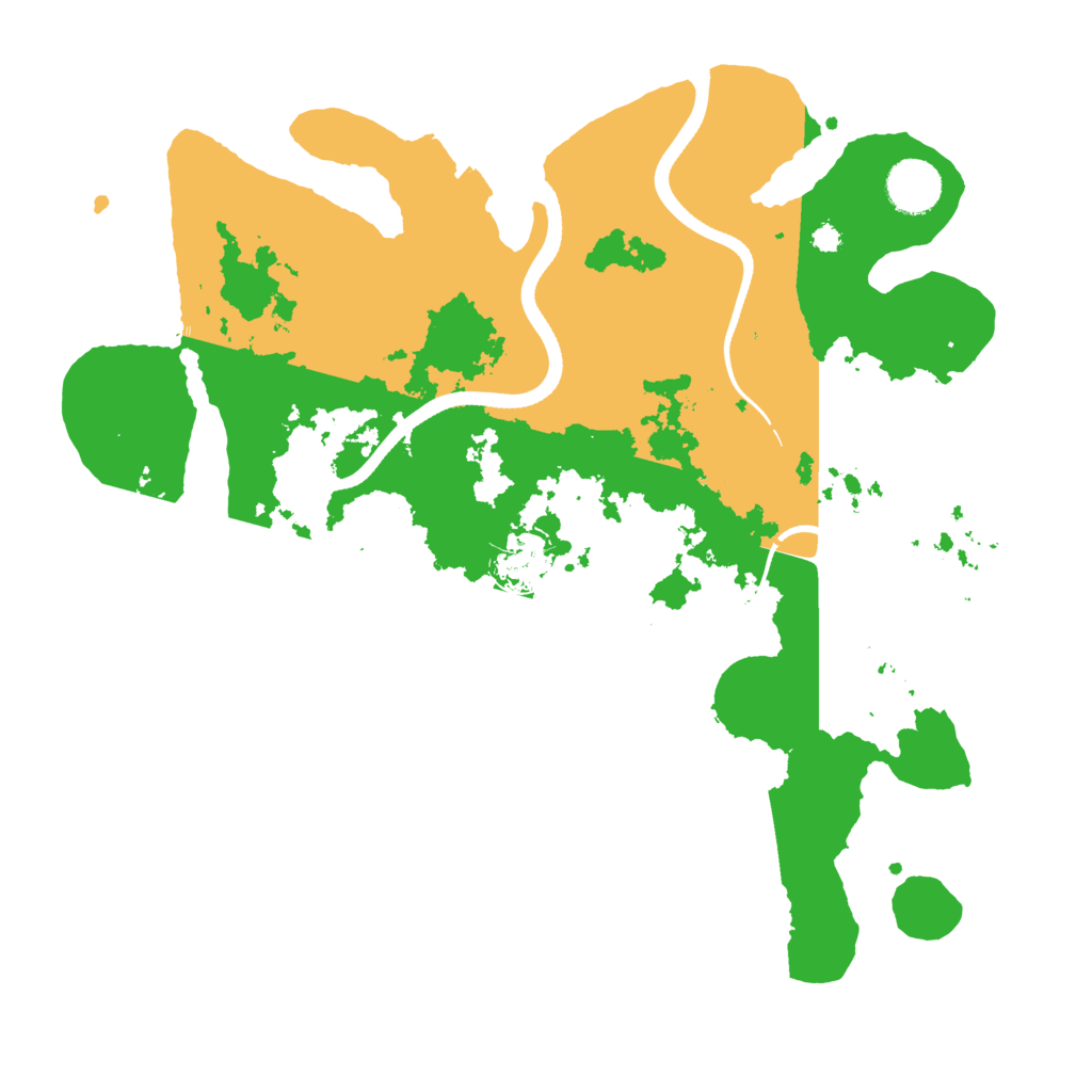 Biome Rust Map: Procedural Map, Size: 3500, Seed: 272542186