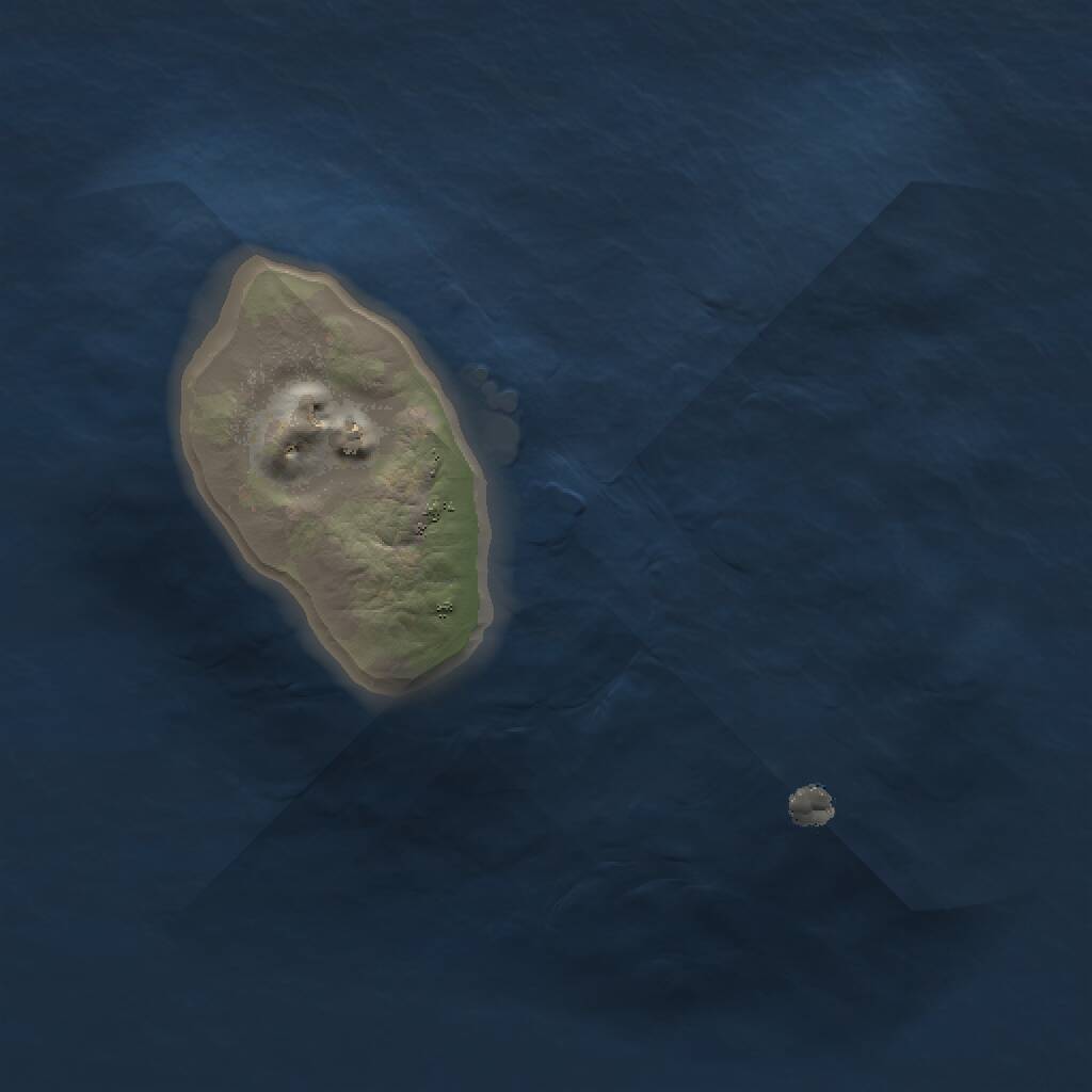 Rust Map: Procedural Map, Size: 1000, Seed: 609772552, 1 Monuments