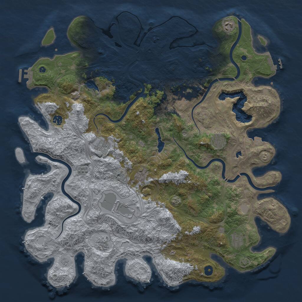 Rust Map: Procedural Map, Size: 4750, Seed: 24102025, 16 Monuments