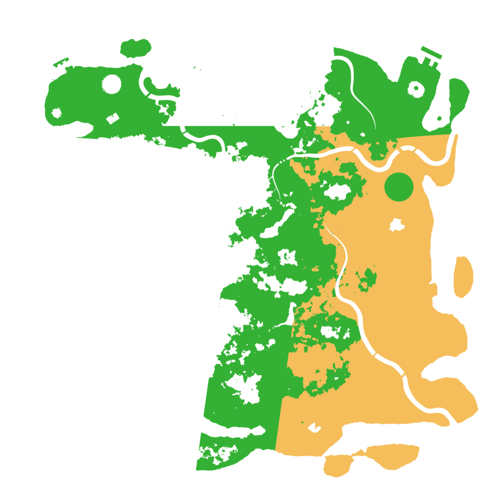 Biome Rust Map: Procedural Map, Size: 4600, Seed: 231020253