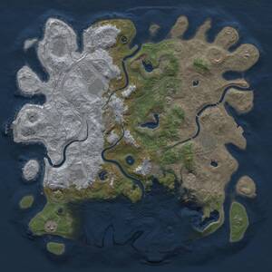 Thumbnail Rust Map: Procedural Map, Size: 4500, Seed: 2062314963, 17 Monuments