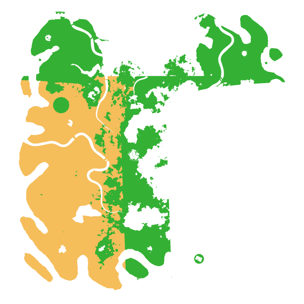 Biome Rust Map: Procedural Map, Size: 5000, Seed: 201142442