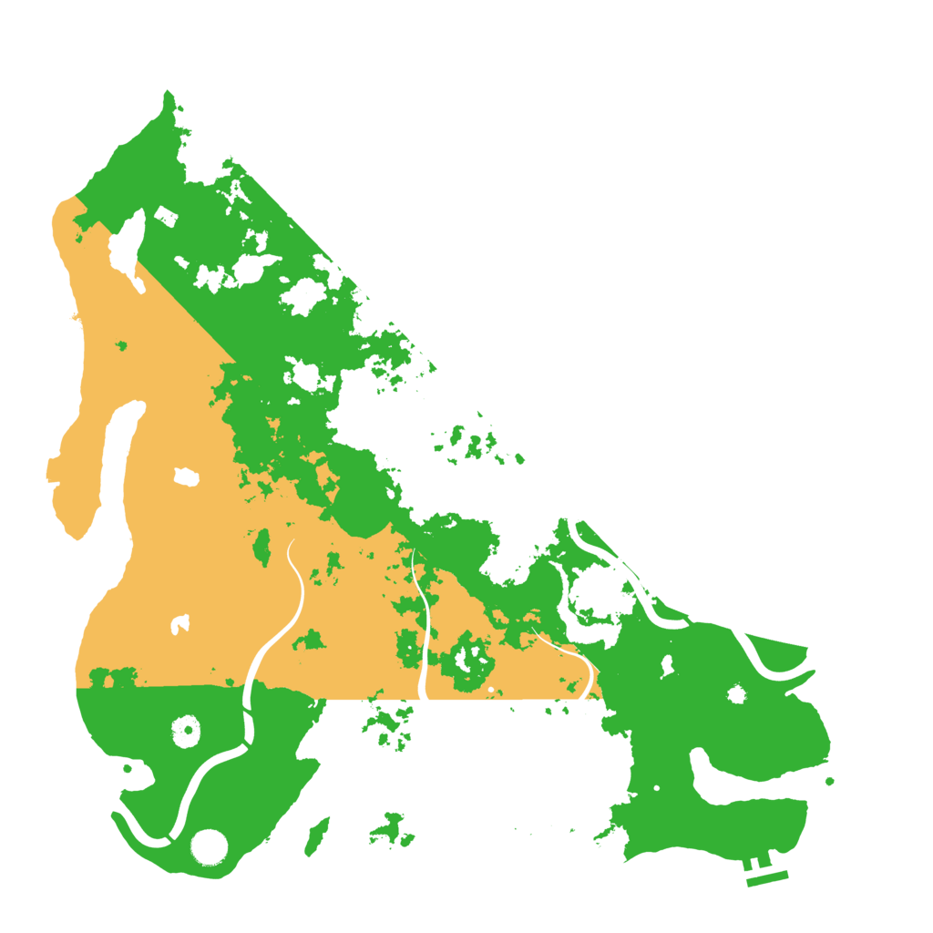 Biome Rust Map: Procedural Map, Size: 4500, Seed: 1999216008