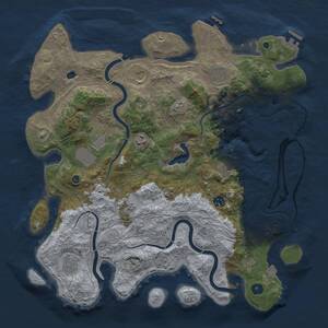 Thumbnail Rust Map: Procedural Map, Size: 4250, Seed: 1501806432, 15 Monuments