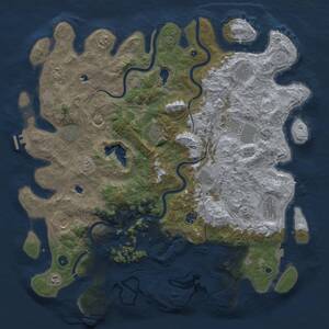 Thumbnail Rust Map: Procedural Map, Size: 4800, Seed: 152845851, 17 Monuments
