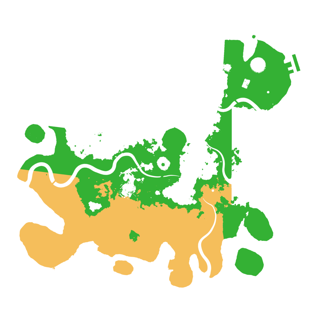 Biome Rust Map: Procedural Map, Size: 3600, Seed: 240674420