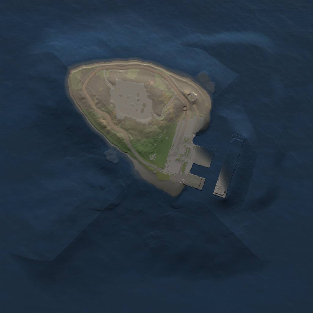 Rust Map: Procedural Map, Size: 1000, Seed: 33160432, 2 Monuments