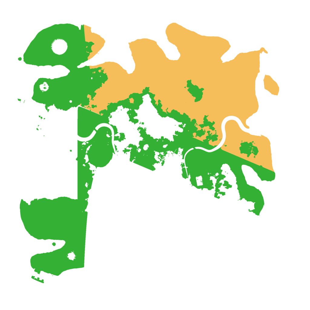 Biome Rust Map: Procedural Map, Size: 3500, Seed: 1200823517