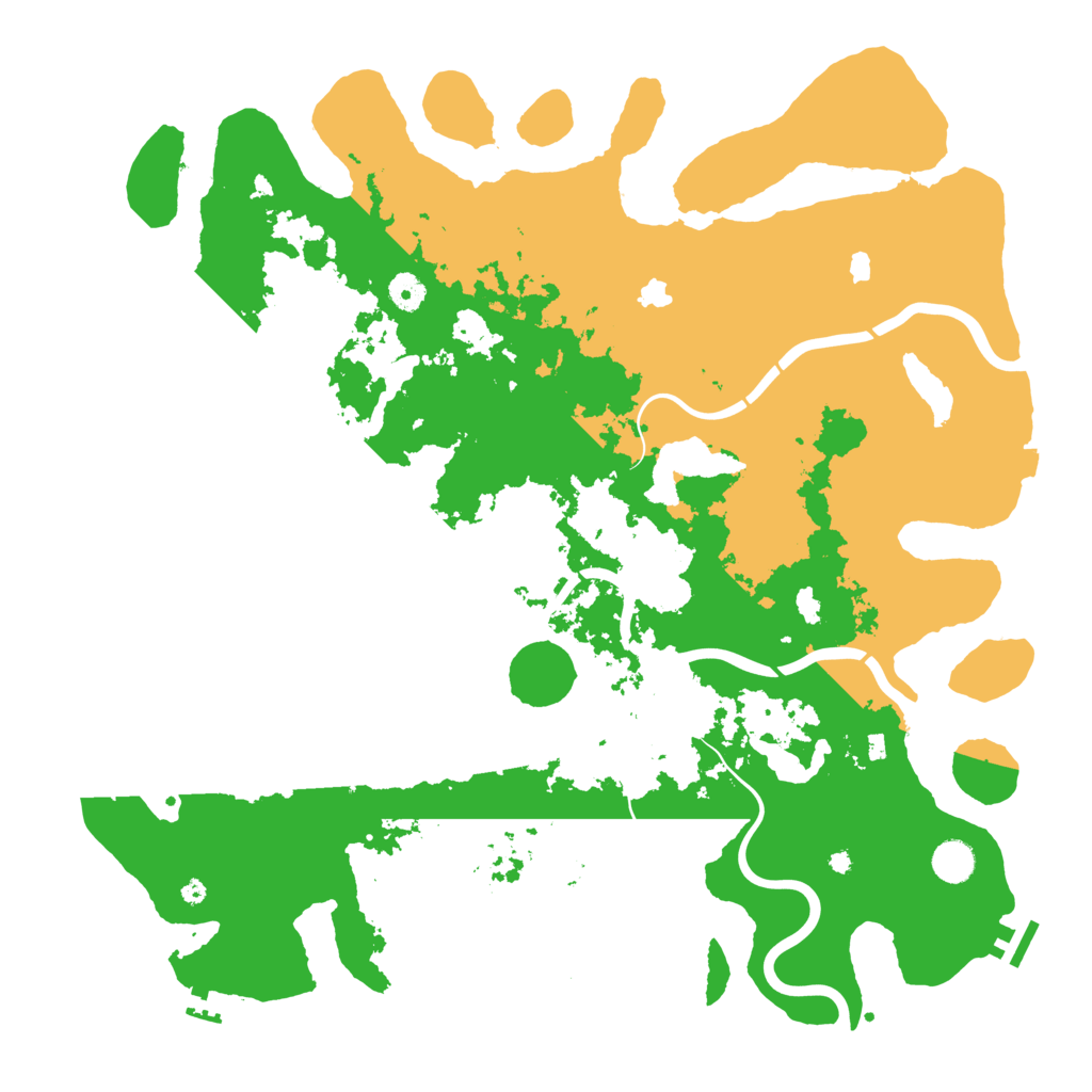 Biome Rust Map: Procedural Map, Size: 4500, Seed: 1834212956