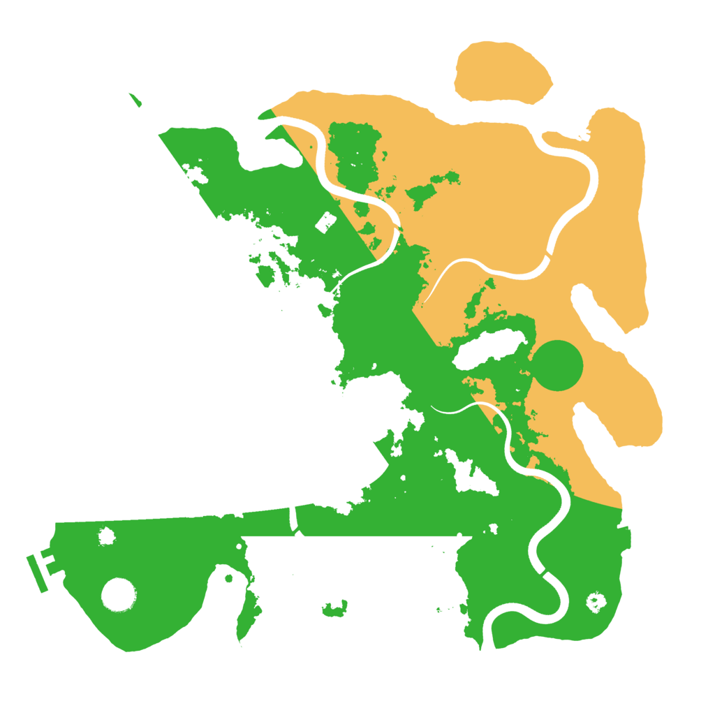 Biome Rust Map: Procedural Map, Size: 3700, Seed: 1545753876
