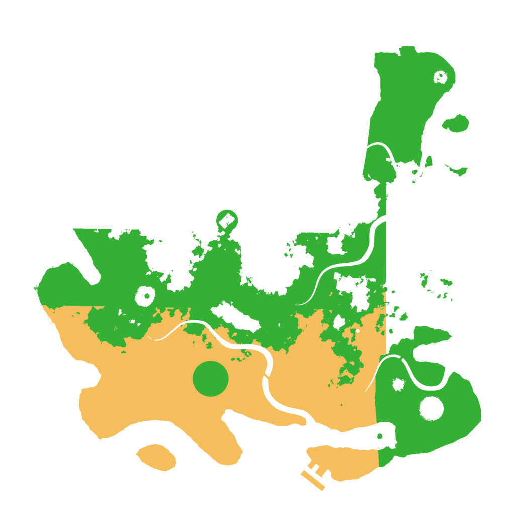 Biome Rust Map: Procedural Map, Size: 3800, Seed: 50002