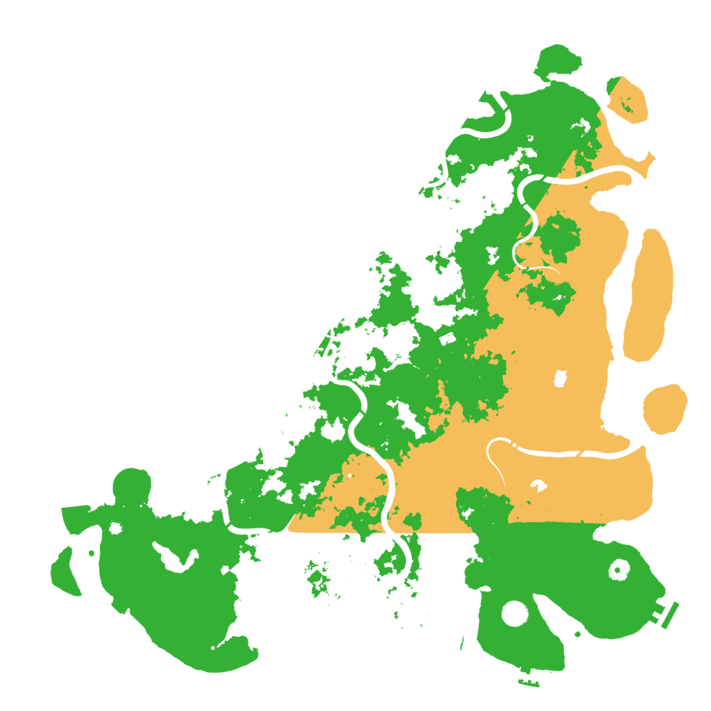 Biome Rust Map: Procedural Map, Size: 4999, Seed: 121767858