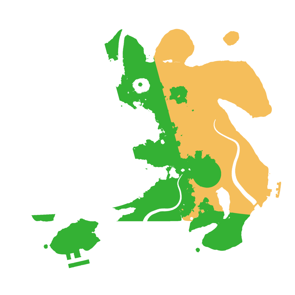 Biome Rust Map: Procedural Map, Size: 2800, Seed: 888887425