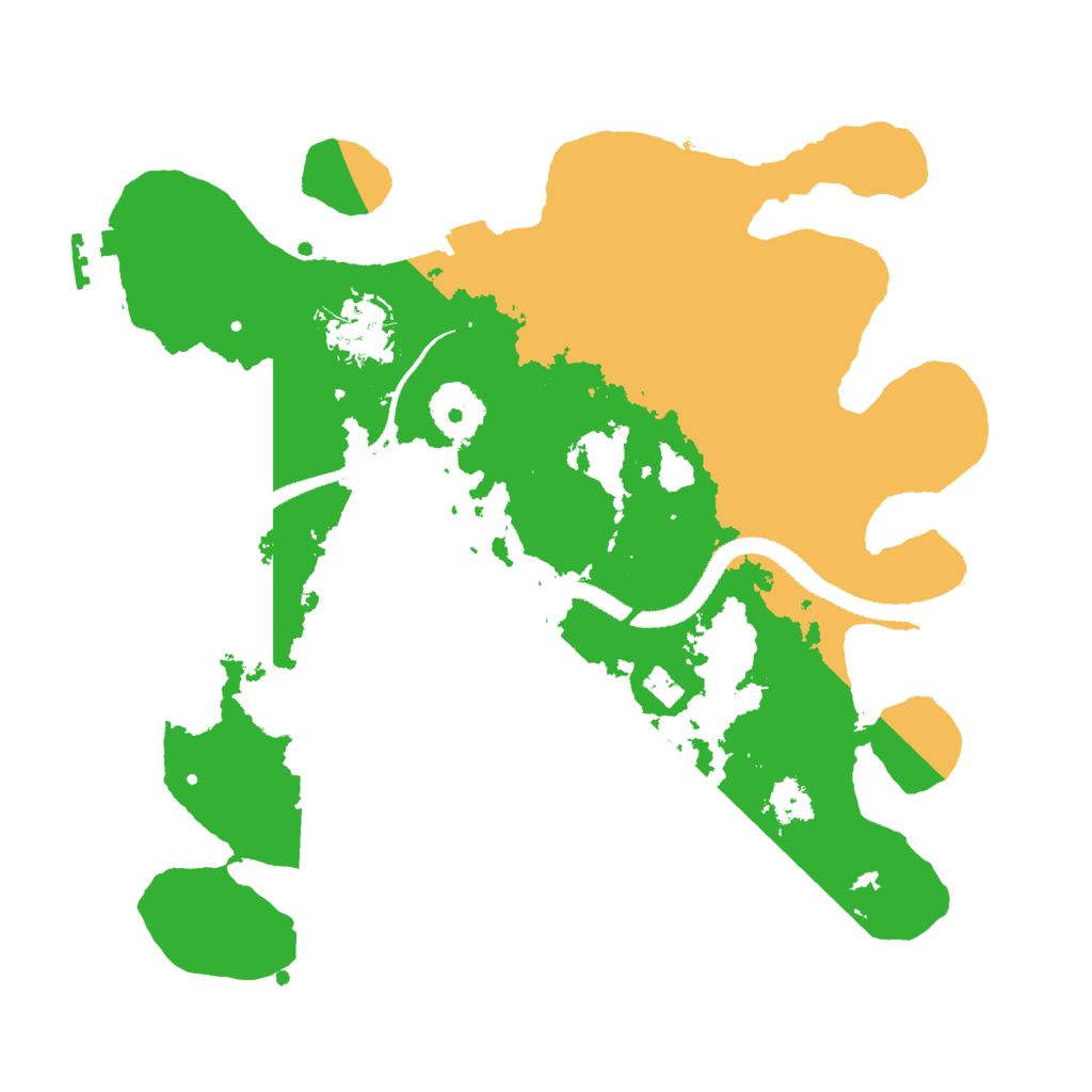 Biome Rust Map: Procedural Map, Size: 3000, Seed: 5261