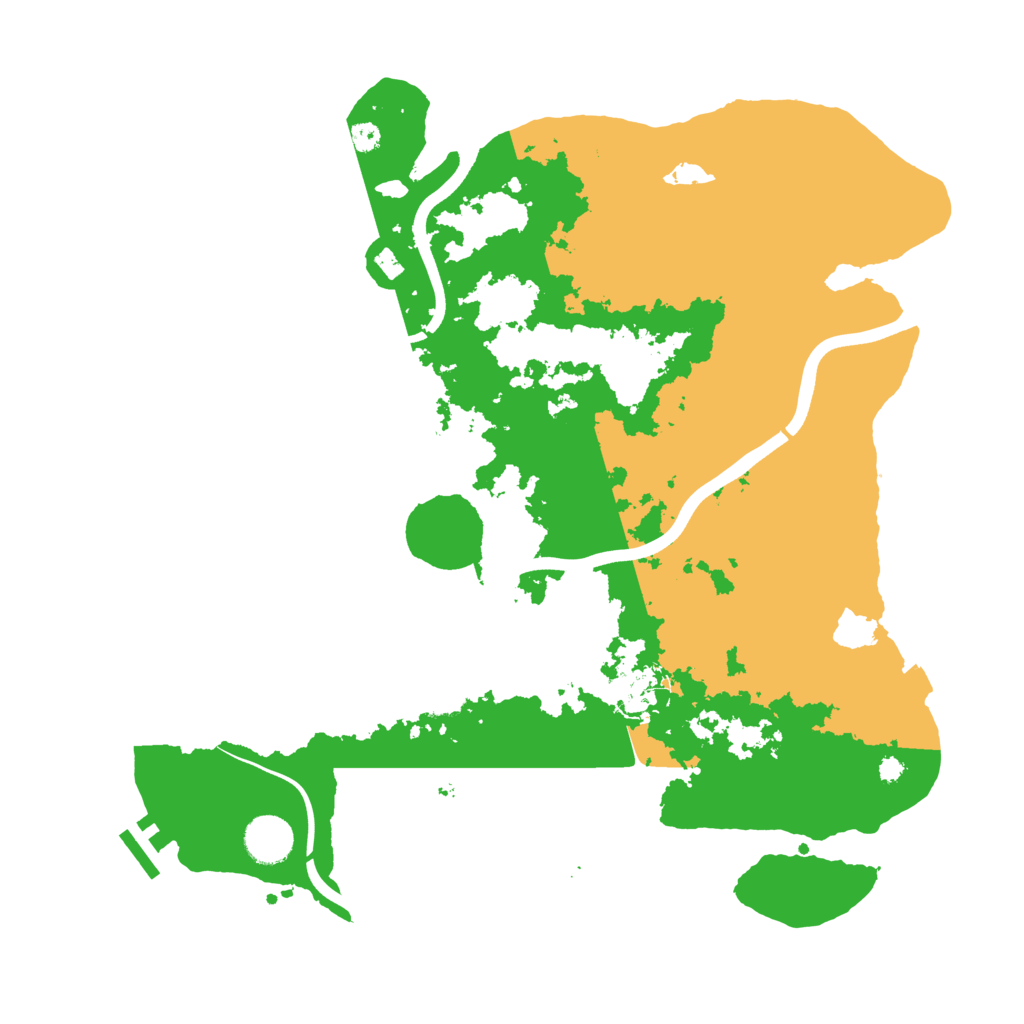 Biome Rust Map: Procedural Map, Size: 3750, Seed: 3498