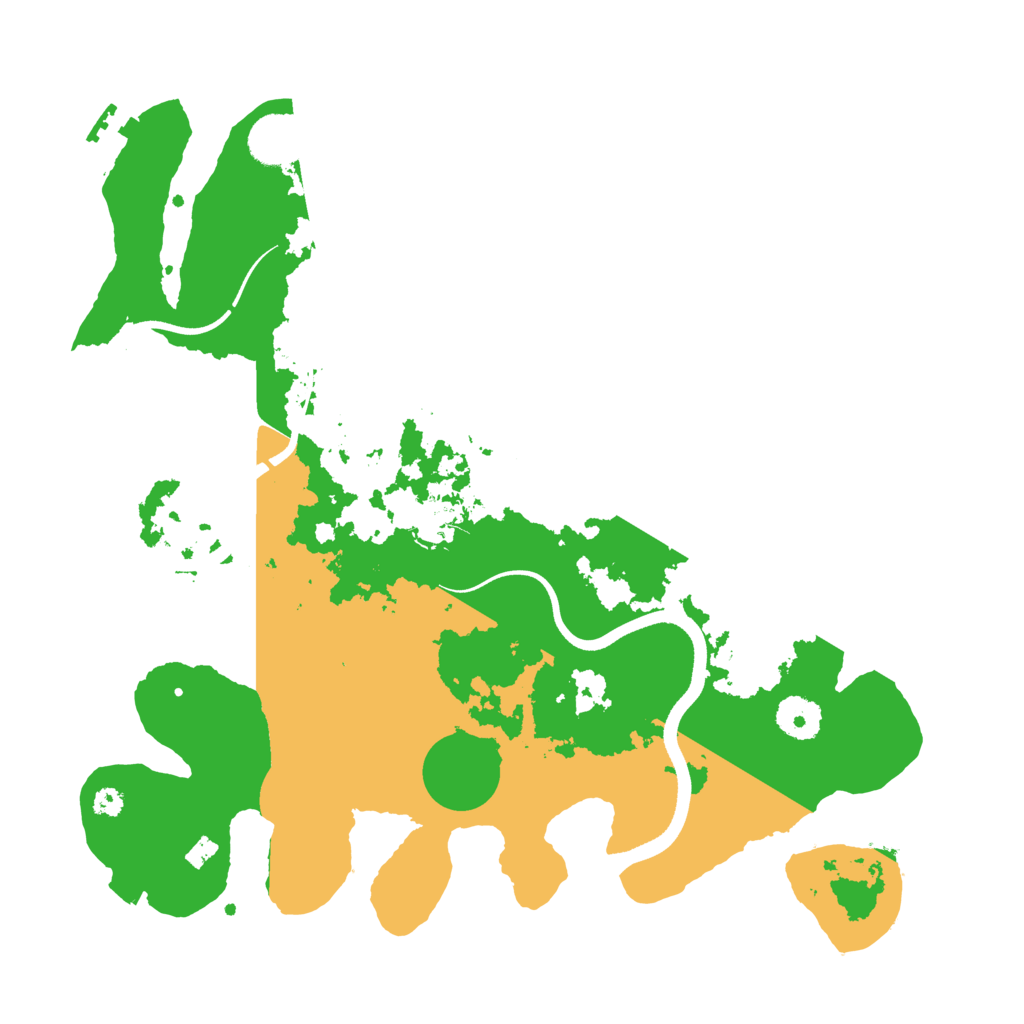 Biome Rust Map: Procedural Map, Size: 3500, Seed: 38492945