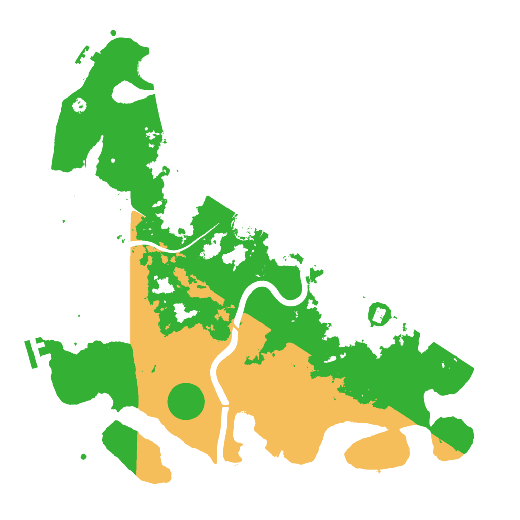 Biome Rust Map: Procedural Map, Size: 3700, Seed: 478171