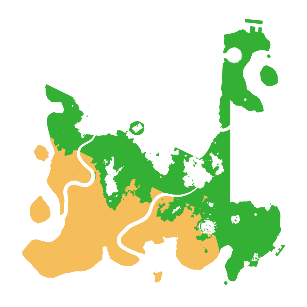 Biome Rust Map: Procedural Map, Size: 3500, Seed: 475086795