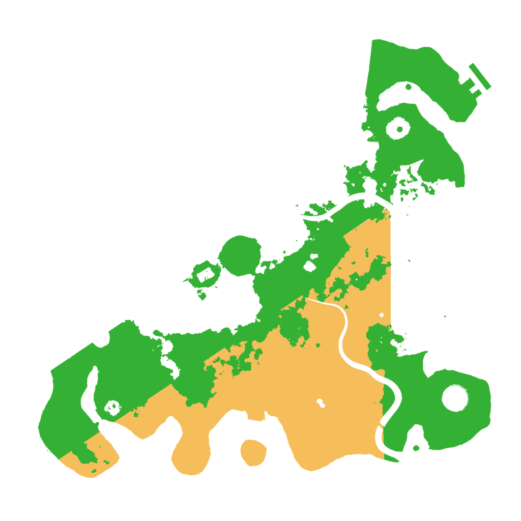 Biome Rust Map: Procedural Map, Size: 3500, Seed: 108060122