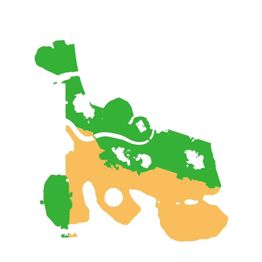 Biome Rust Map: Procedural Map, Size: 2500, Seed: 421926240