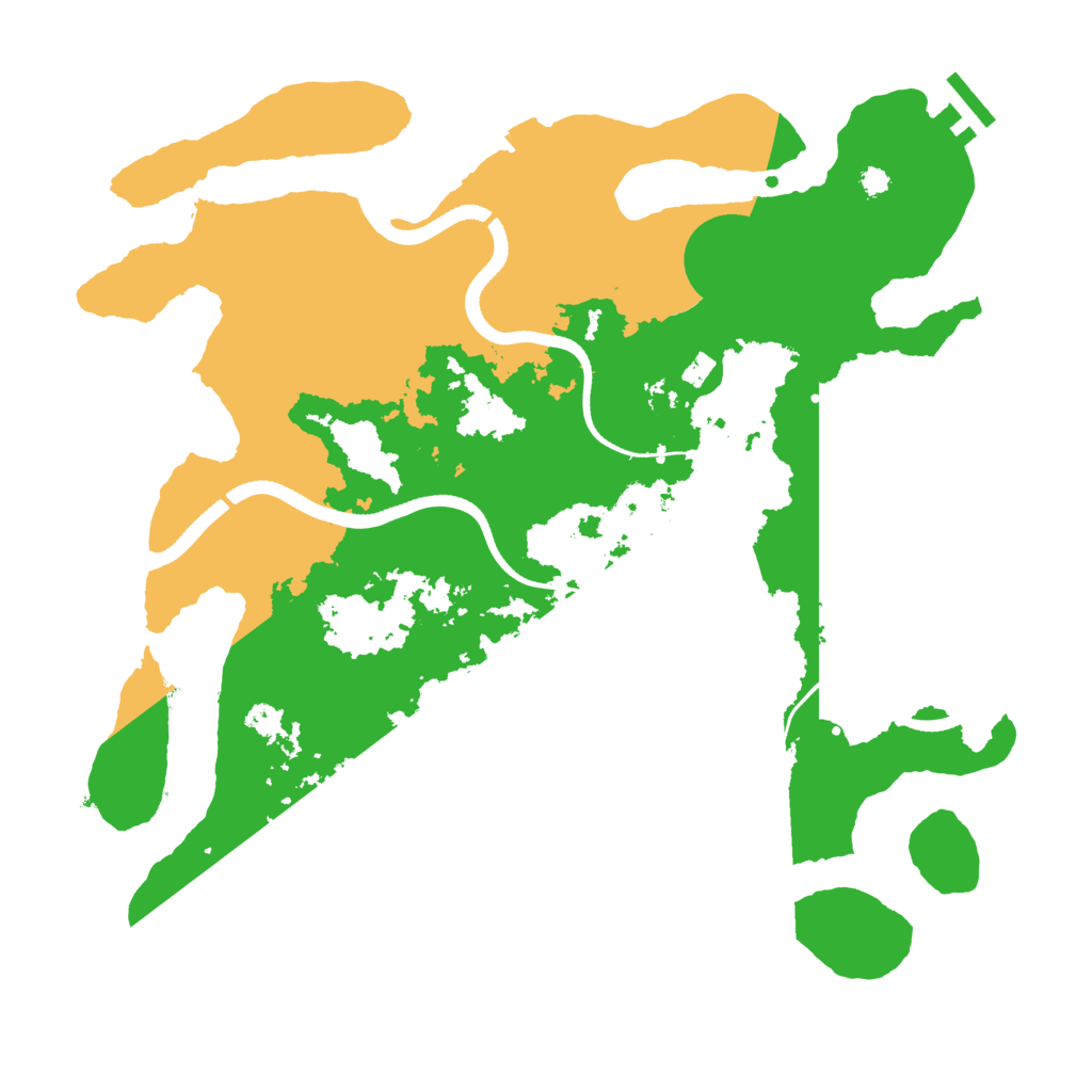 Biome Rust Map: Procedural Map, Size: 3500, Seed: 530218485