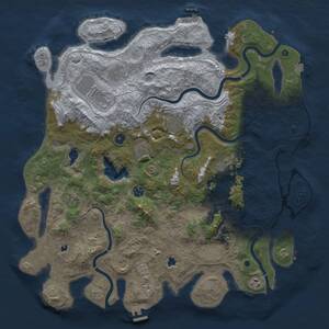 Thumbnail Rust Map: Procedural Map, Size: 4700, Seed: 5872, 17 Monuments