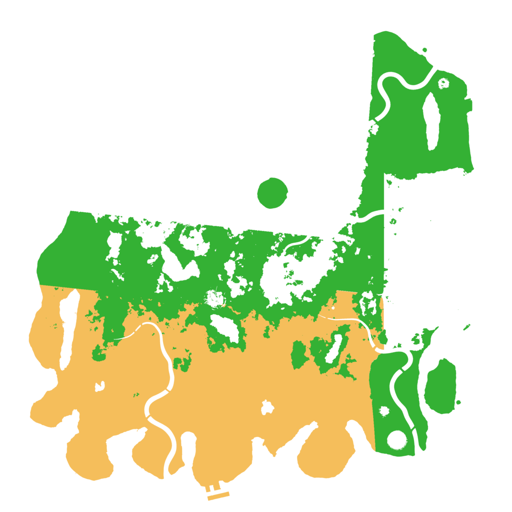 Biome Rust Map: Procedural Map, Size: 4700, Seed: 5872