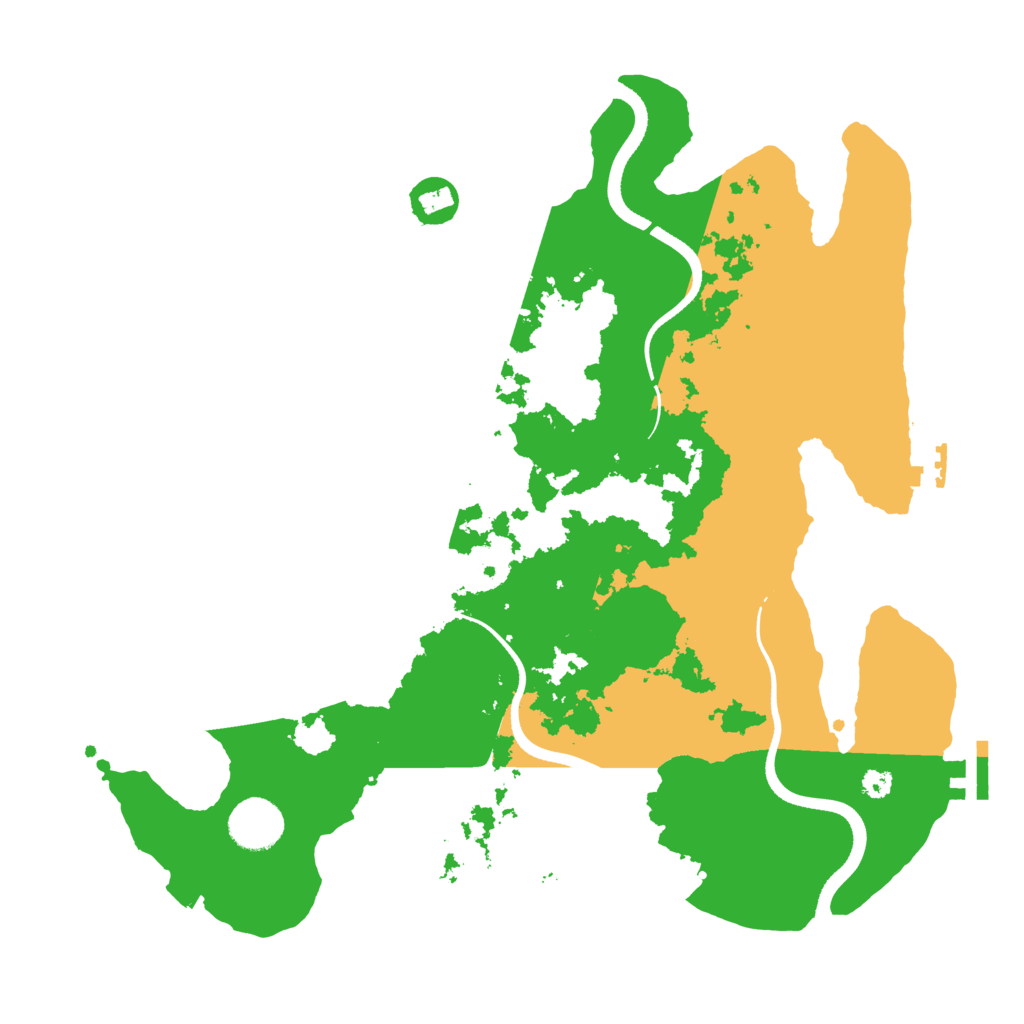 Biome Rust Map: Procedural Map, Size: 3500, Seed: 1422329675