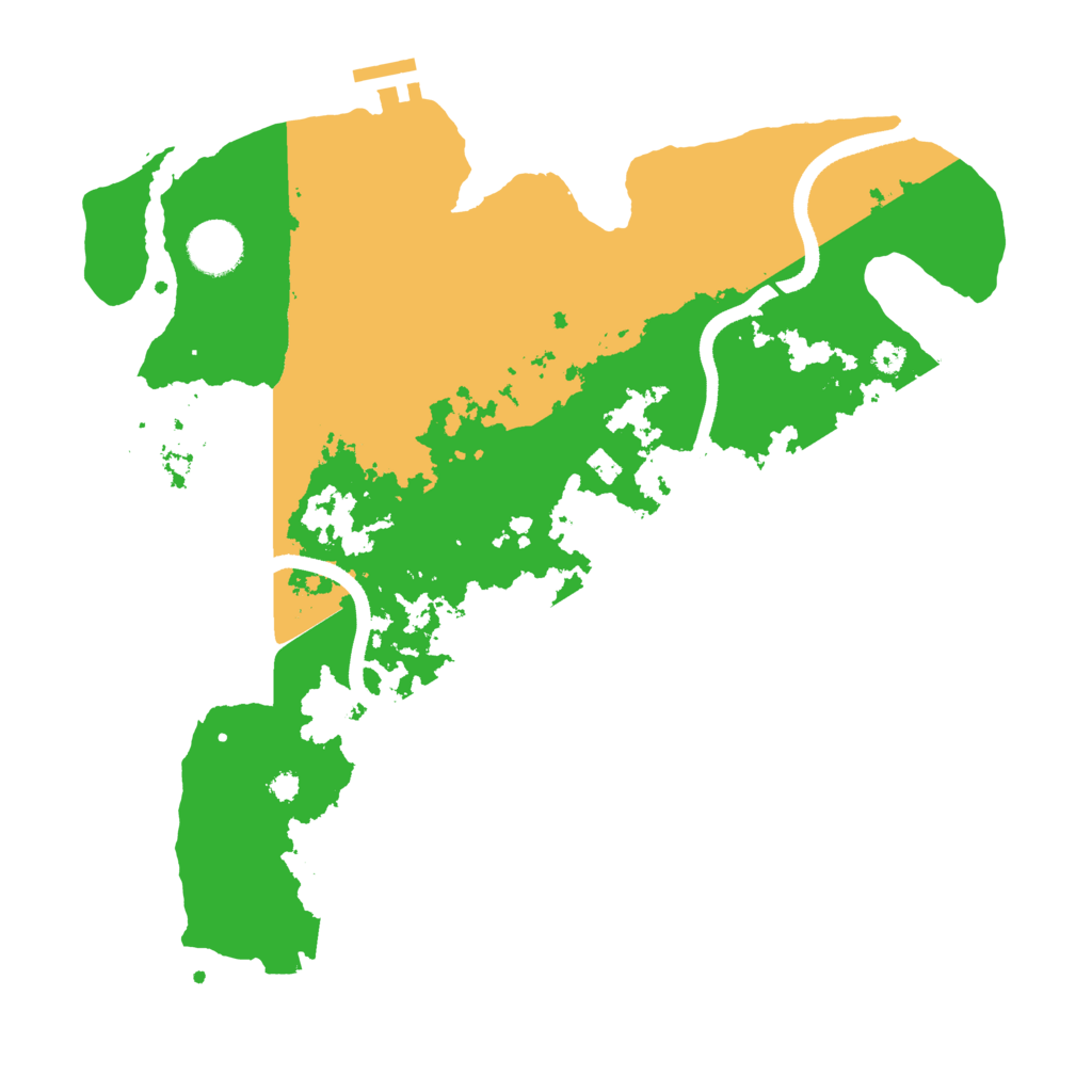 Biome Rust Map: Procedural Map, Size: 3500, Seed: 463690308
