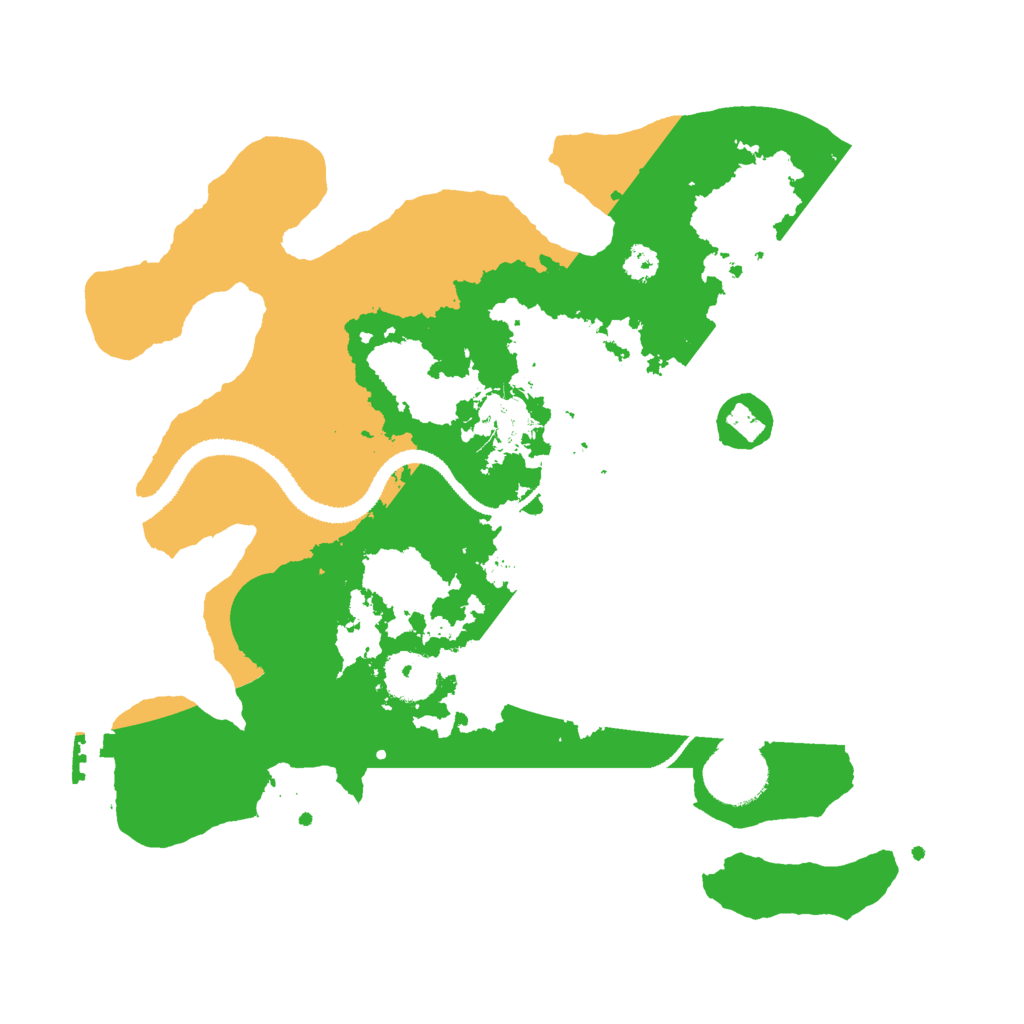 Biome Rust Map: Procedural Map, Size: 3000, Seed: 3938
