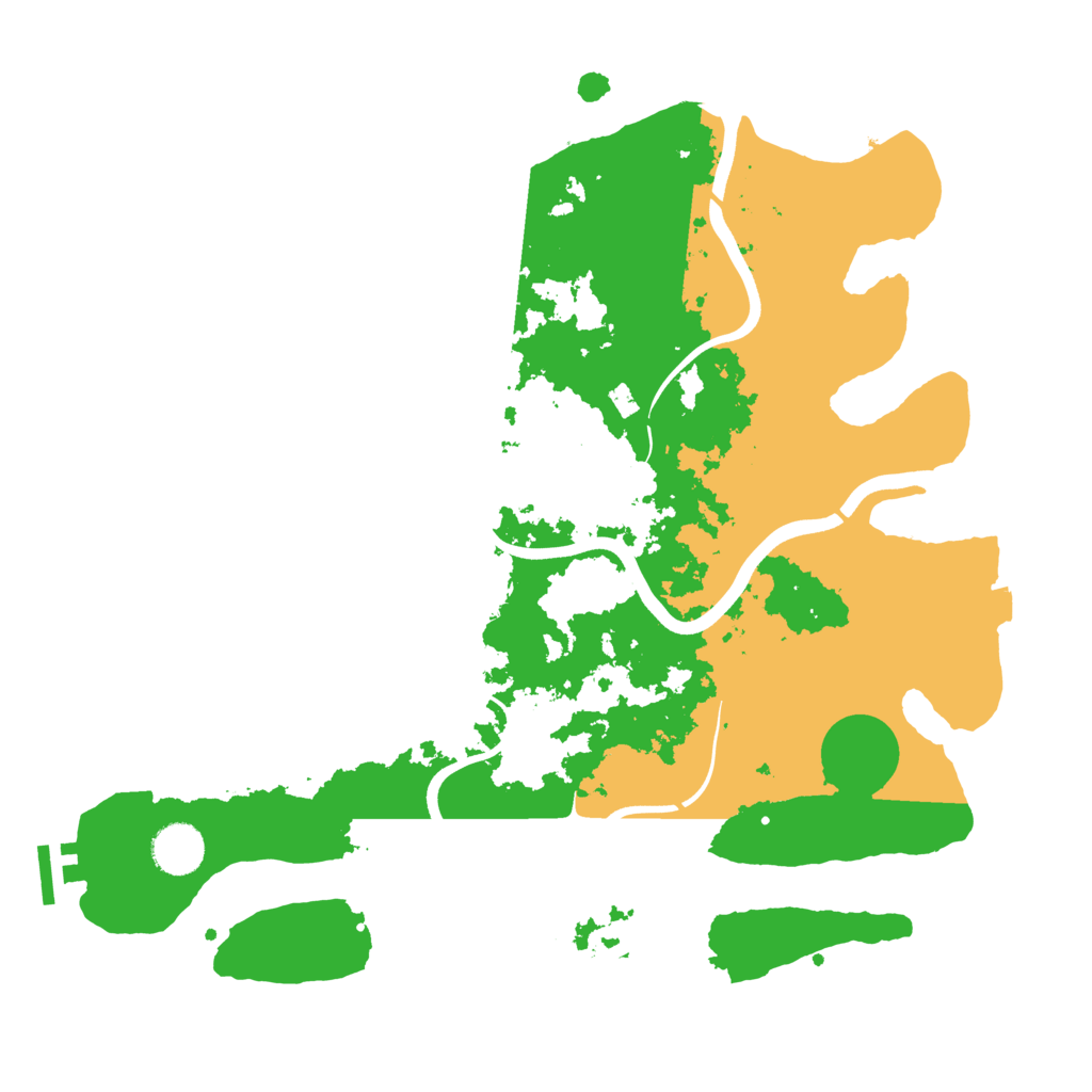 Biome Rust Map: Procedural Map, Size: 3700, Seed: 8892114