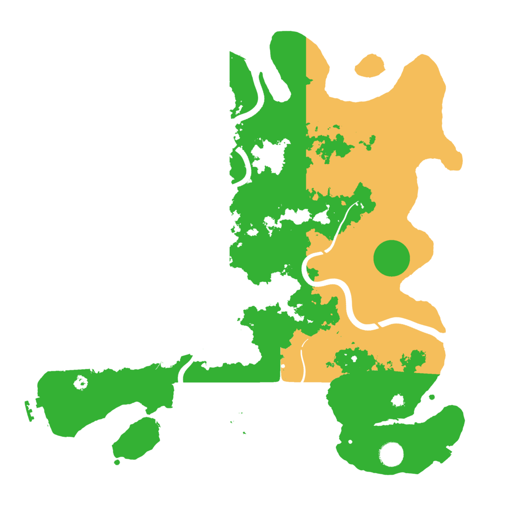 Biome Rust Map: Procedural Map, Size: 3700, Seed: 1711229609