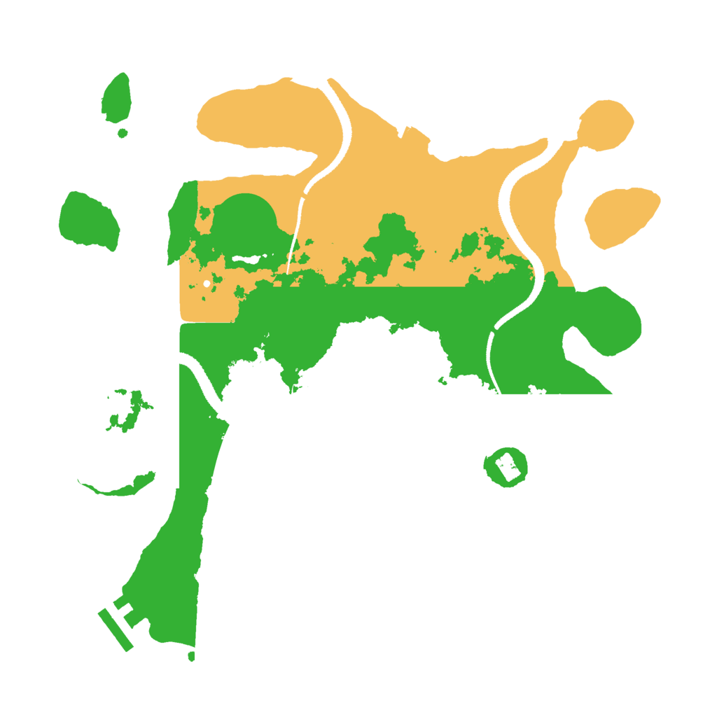 Biome Rust Map: Procedural Map, Size: 3000, Seed: 2025102415