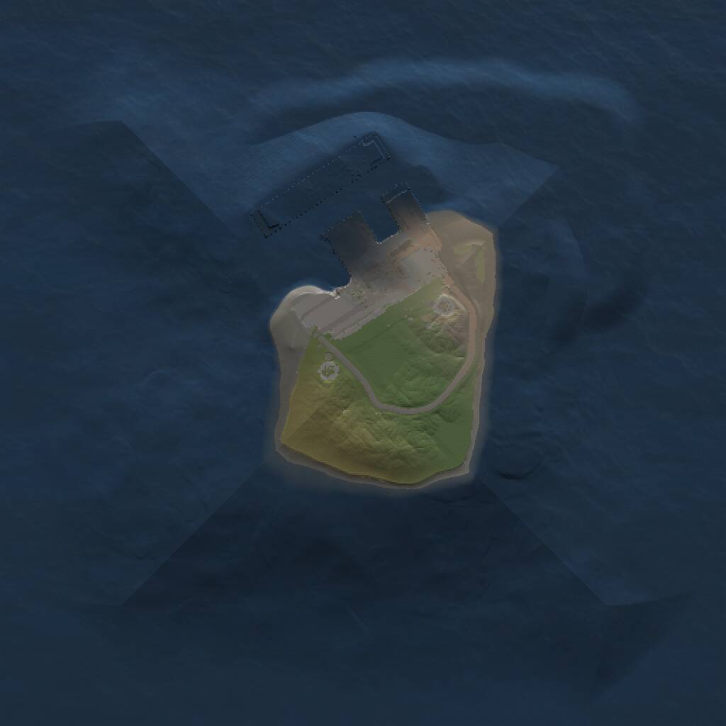 Rust Map: Procedural Map, Size: 1000, Seed: 266928505, 2 Monuments