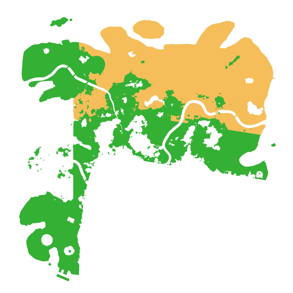 Biome Rust Map: Procedural Map, Size: 4500, Seed: 1143951319