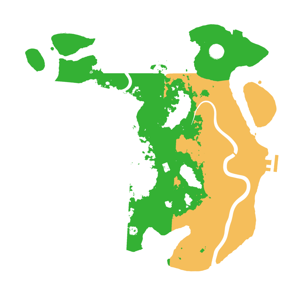 Biome Rust Map: Procedural Map, Size: 3500, Seed: 1816582409