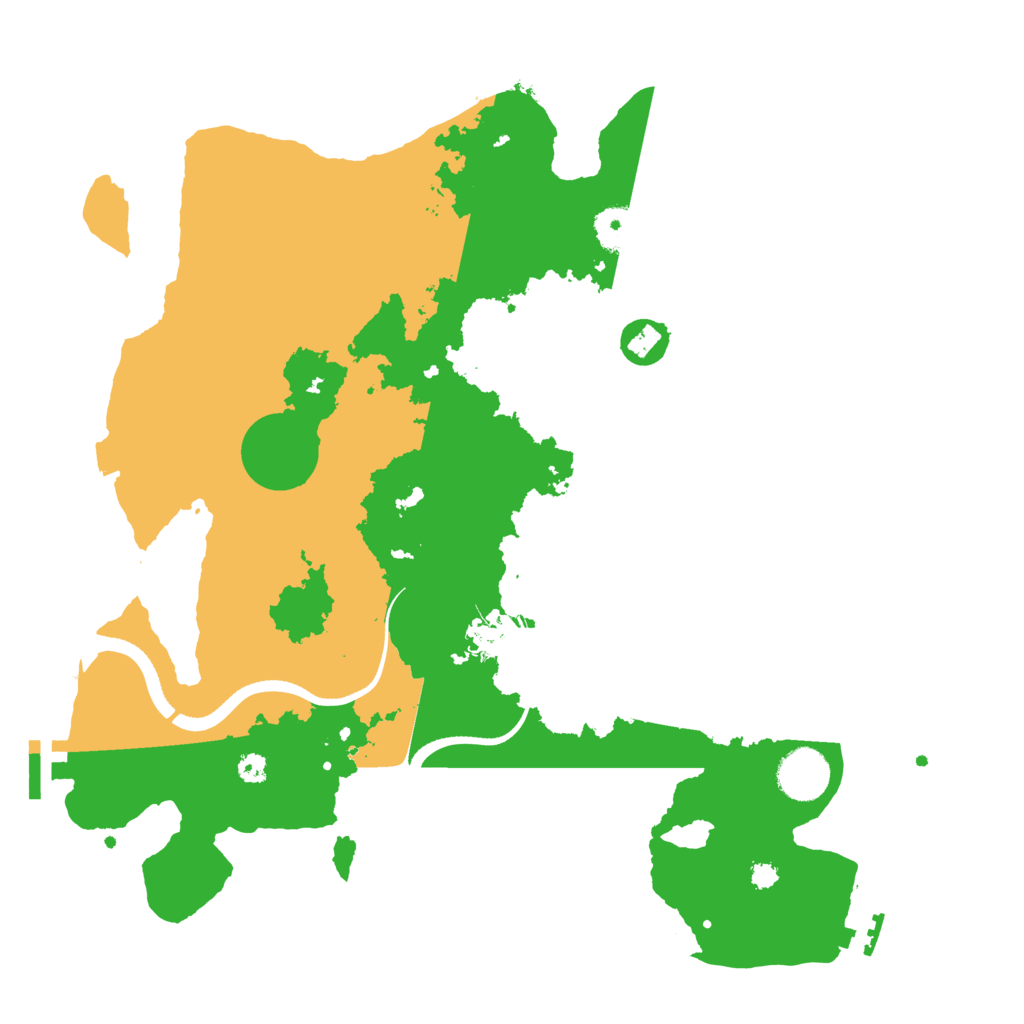 Biome Rust Map: Procedural Map, Size: 3500, Seed: 611828592