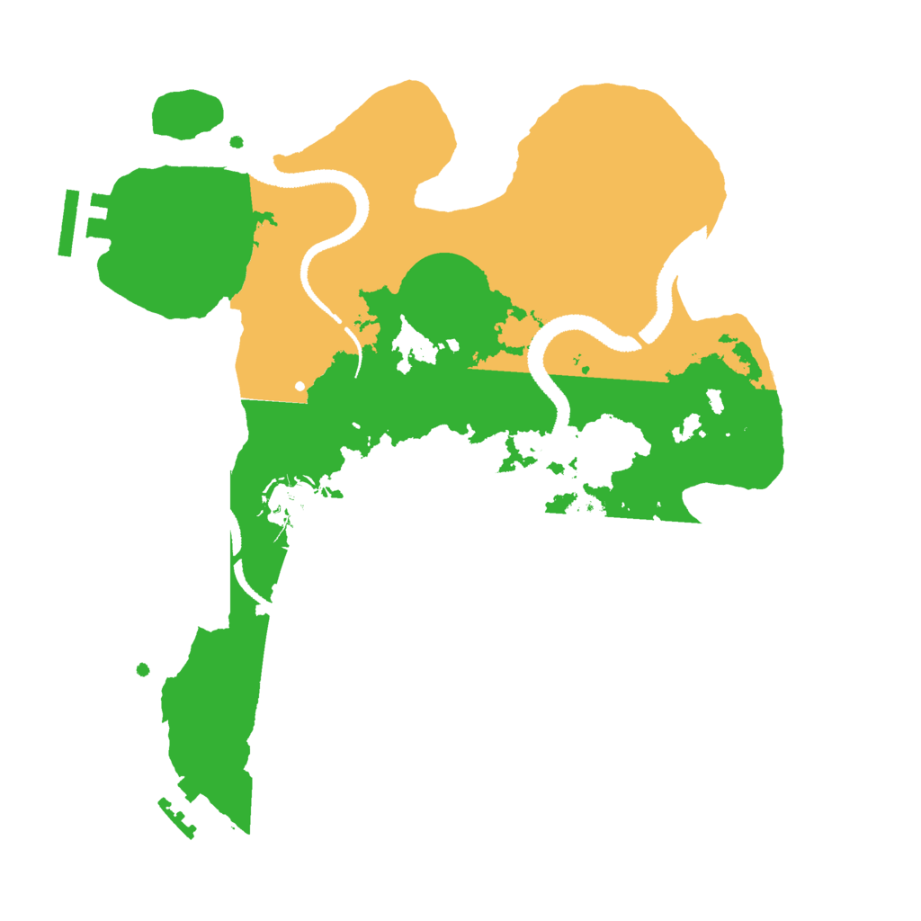 Biome Rust Map: Procedural Map, Size: 2800, Seed: 54215854