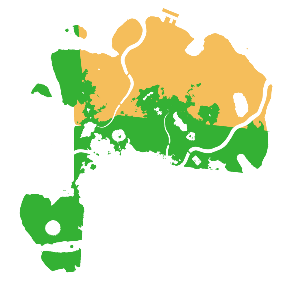 Biome Rust Map: Procedural Map, Size: 3500, Seed: 17104199