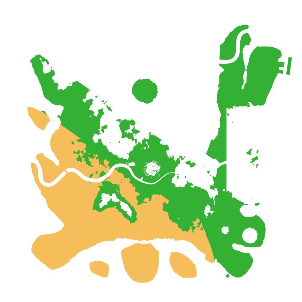 Biome Rust Map: Procedural Map, Size: 3500, Seed: 751921539